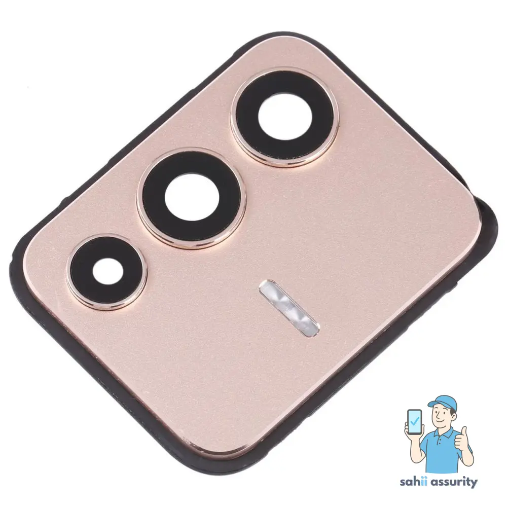 Camera Lens Glass with Frame for Vivo V23 Pro Gold thumbnail